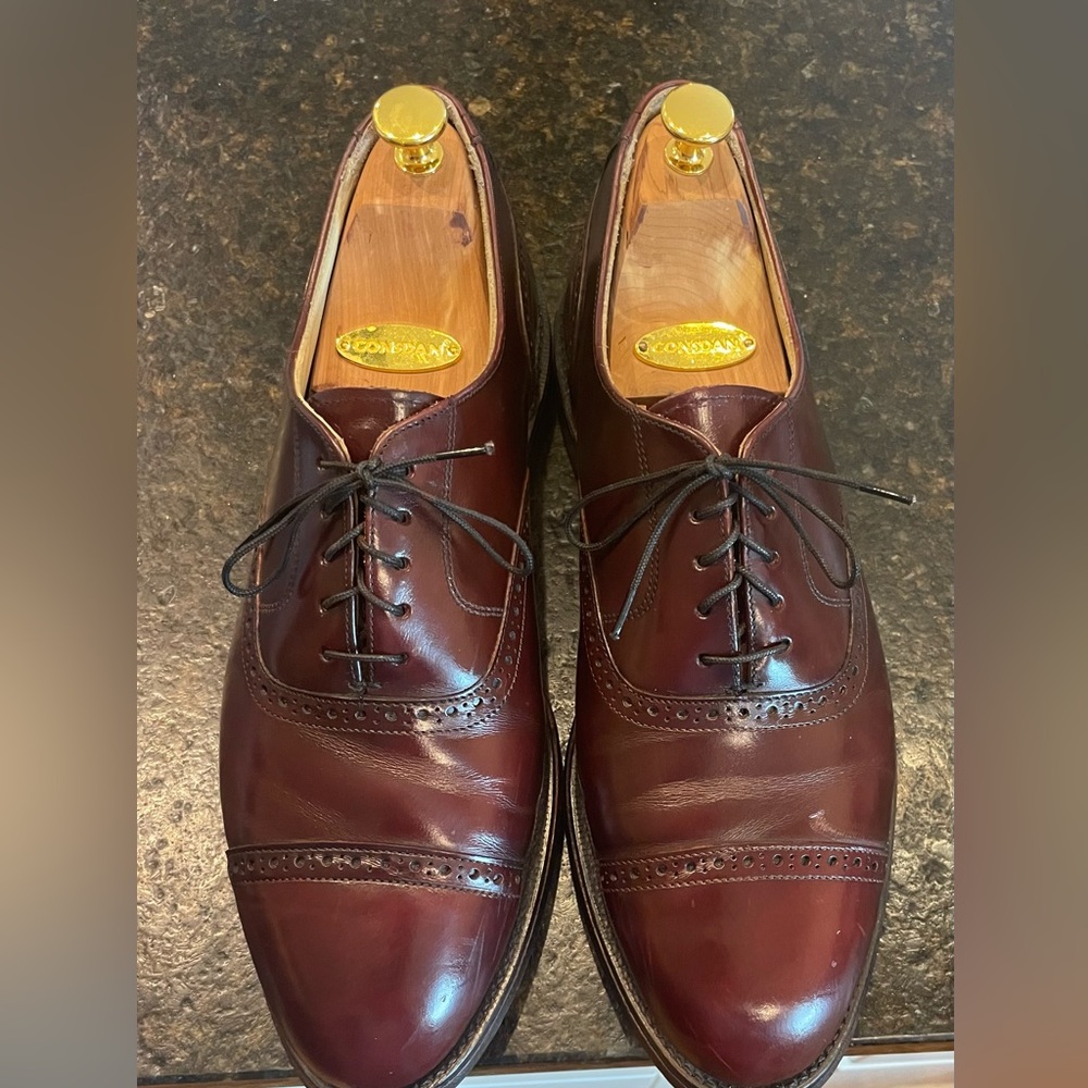 Bostonian Men's Dark Red Leather Derbys
